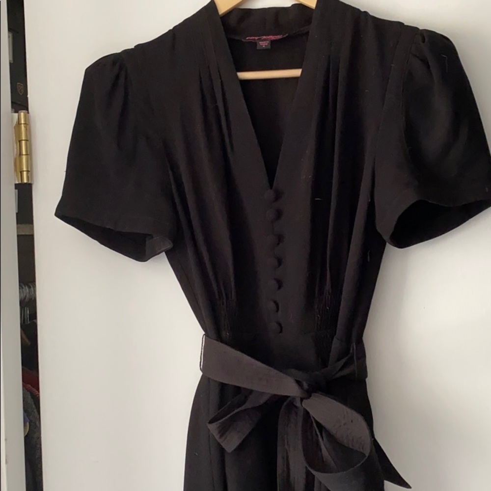 Black Betsey Johnson Vintage Retro Style Dress